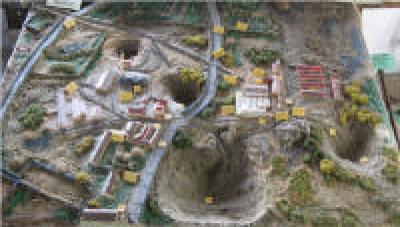 Model of brickworks 